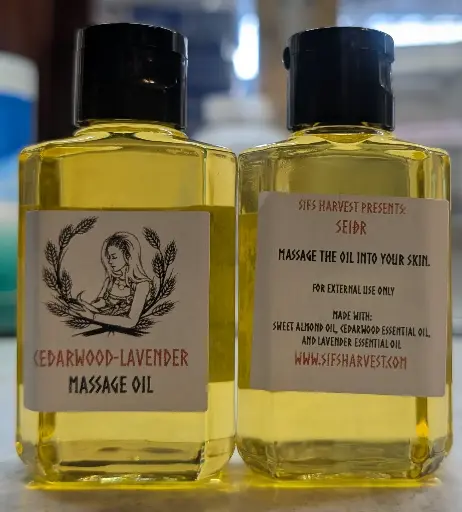 Massage oil - Cedarwood lavender
